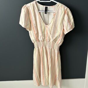 Fully lined linen dress
